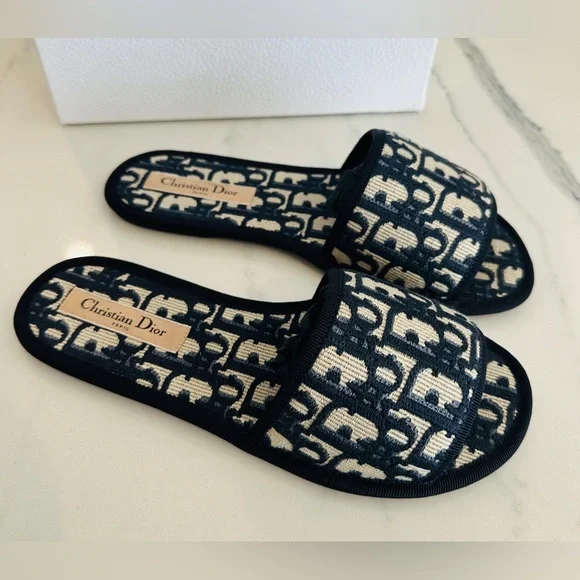 Dior Chez Moi Oblique Slides - Picture 3 of 9